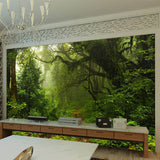 Verdant Oasis Tropical Tree Wallpaper - Lush Paradise