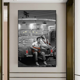 Genießen Sie die Fahrt: Elvis und Marilyn Poster