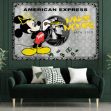 Make Money - Disney Mickey Canvas Wall Art