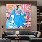 Disney Alice and The Wonderland Canvas Wall Art