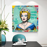 Never Never Giveup Marilyn Poster – Ermutigen Sie Ihren Mut