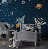 Kids Room Wallpaper Mural Astronaut Adventure
