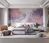 Pink Purple Stone Design - Marble Wallpaper Murals