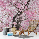 Pink Flowers Wallpaper Mural: Transform Your Space
