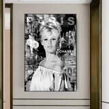 Brigitte Bardot Canvas Wall Art - Authentic and Exceptional