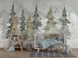 Woodland Trees Wallpaper Mural: Transforming Your Space