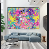 Pink Panther Canvas Wall Art - Vibrant and Creative Décor