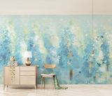 Peintures murales en papier peint aux couleurs des arbres - Décoration vibrante