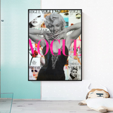 Vogue Cover Girl – Marilyn Poster: Ikonische Mode ausgestellt