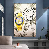 Zeit ist Geld-Poster – eine motivierende Erinnerung für den Erfolg