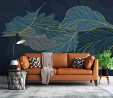 Sea Green Leaves 3D Wallpaper Murals: Transform Your Space