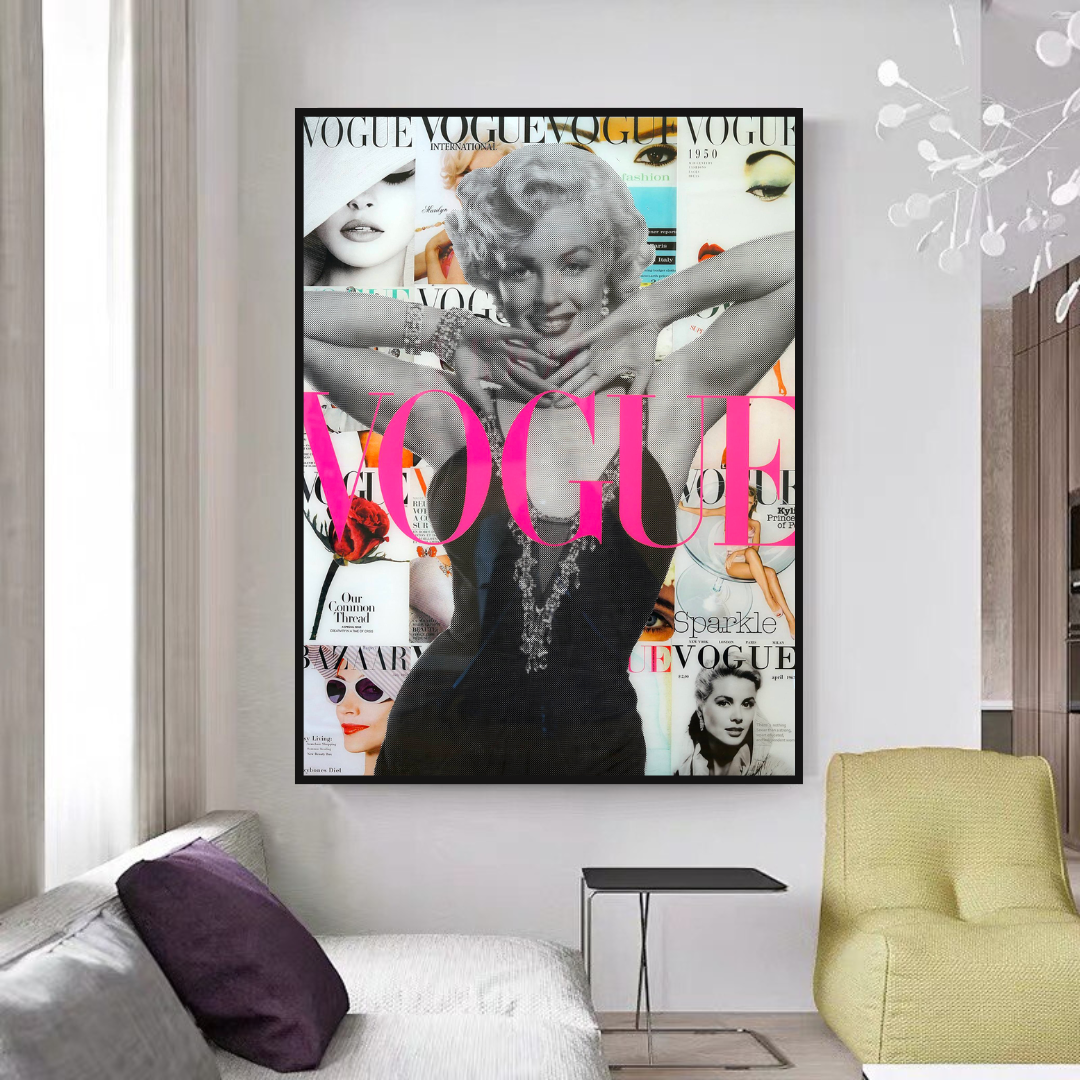 Vogue Cover Girl - Marilyn Poster: Iconic Fashion on Display