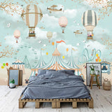 Kids Room Wall Decor - Animals Circus Wallpaper