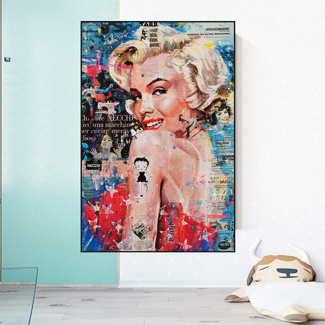 Betty Boop Marilyn Poster - Iconic Star Tribute for Fans and Collectors