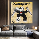 Alec Monopoly Art in Healthcare Medical Newspaper