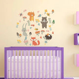 Forest Animal Wall Sticker for kids | Kids room wall sticker | Gift for kids