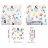 Animals hanging from Balloons Wall sticker | Nursery Wall Murals | Gifts for kids