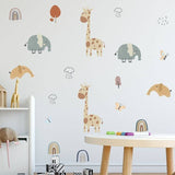 Jungle Animals Wall decal | Animals Nursery Wall sticker | Gifts for kids