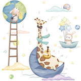 Animals Party Wall Sticker | Animals Wall Decor | Animal Stickers for Kids room | Home Decoration Wallpapers