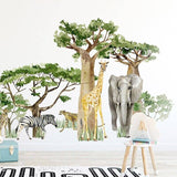 Woodland Forest Animals Wall Stickers: Vibrant Decals