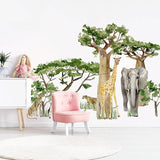 Woodland Forest Animals Wall Stickers: Vibrant Decals