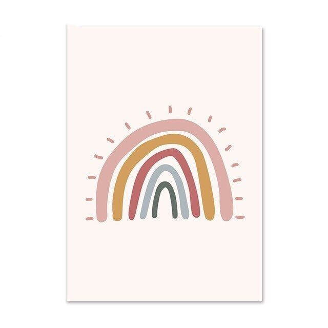 Personalizza poster con nome | Design arcobaleno:arte personalizzata
