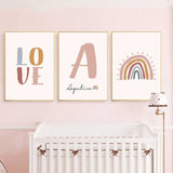 Personalise Name Posters | Rainbow Design: Customized Art