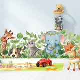 Cat / Fox / Elephant Animal Wall Sticker For Kids Room | Wall Decor Nursery Kindergarten Baby Room