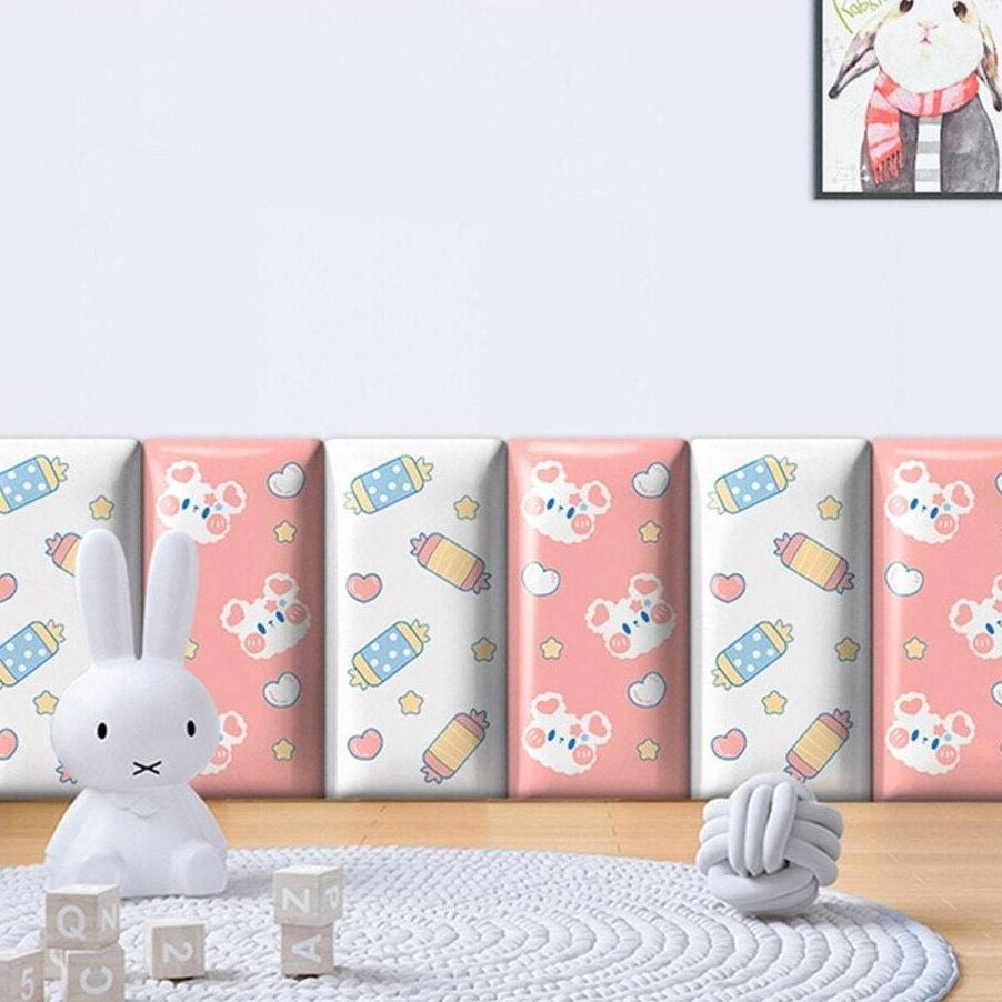 Padded Wall Cushion Stickers | Cotton Padded Wall Sticker