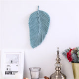 Woven Leaf Tapestry for Wall | Fiber Art for Wall | Living Room Wall Hanging Decor