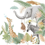 Tropical animals Wall stickers for Kids room Living room Bedroom Wall Decor Room Decor PVC Wall Decals for Home Decoration