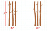 Long Tree Branches Wall Stickers | Tree Wall Decals