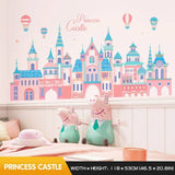 Princess Castle Wall Sticker | Girls Room Wall Decal | Castle Wall Decal
