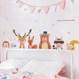 Animals Wall Sticker For Kids Room | Cute Animals Wall Decal