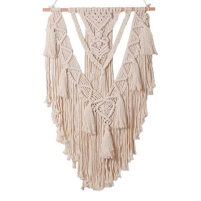 Woven Macrame Wall Hanging | Bohemian Tapestry for Wall | Living Room Wall Hanging Decor