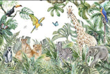 Jungle Friends Mix Gathering Wallpaper Mural