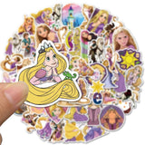 Disney Cartoon Movie Tangled Rapunzel Stickers DIY Laptop Phone Guitar Luggage Waterproof Sticker Kid Toy Girls Gifts