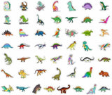 Dinosaur Stickers Pack | Famous Bundle Stickers | Waterproof Bundle Stickers