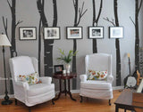 Large Bunch of Trees Wall Stickers | Birch Tree Forest Wall Decal