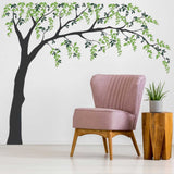 Falling Leaves Weeping Willow Tree wall Decal | Living Room Decals
