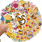 Disney Cartoon Winnie The Pooh Stickers Pack | Famous Bundle Stickers | Waterproof Bundle Stickers