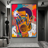 Mac Miller Singer Graffiti Hip Hop Canvas Wall Art