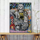 Kurt Cobain Singer Leinwand-Wandkunst