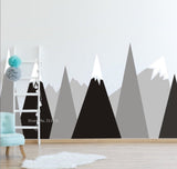 Mountains Wall Decal: Stylish and Easy to Apply