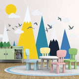 Mountains Nursery Wallpaper Mural - Kids Room Theme