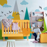 Tapetenwandbild „Berge“ für das Kinderzimmer – Thema „Kinderzimmer“.